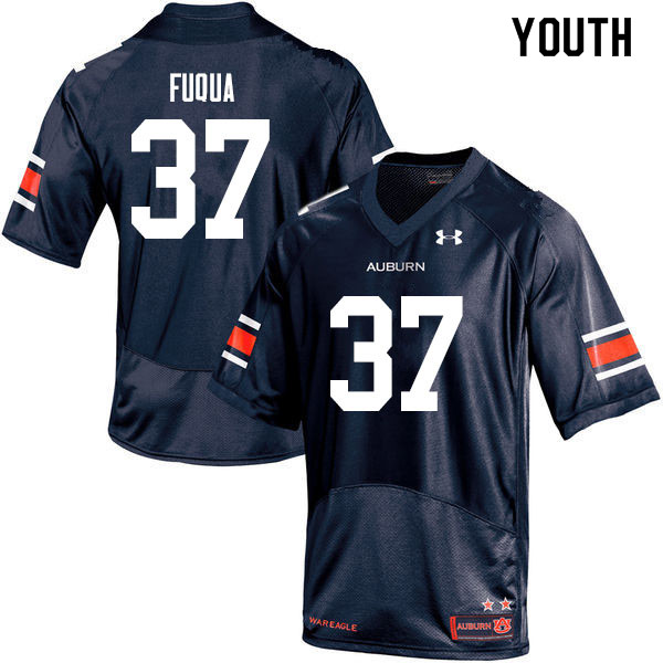 Youth #37 Kolbi Fuqua Auburn Tigers College Football Jerseys Sale-Navy
